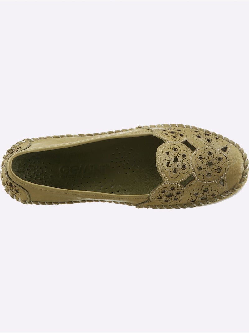 Mocassins Largeur Pied Normal - Taille Standard - Witt Vert pistache - Kiabi