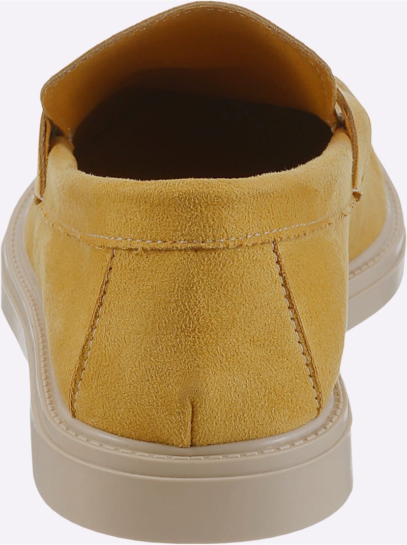 Mocassins matière synthétique - taille standard - helline Jaune - Kiabi