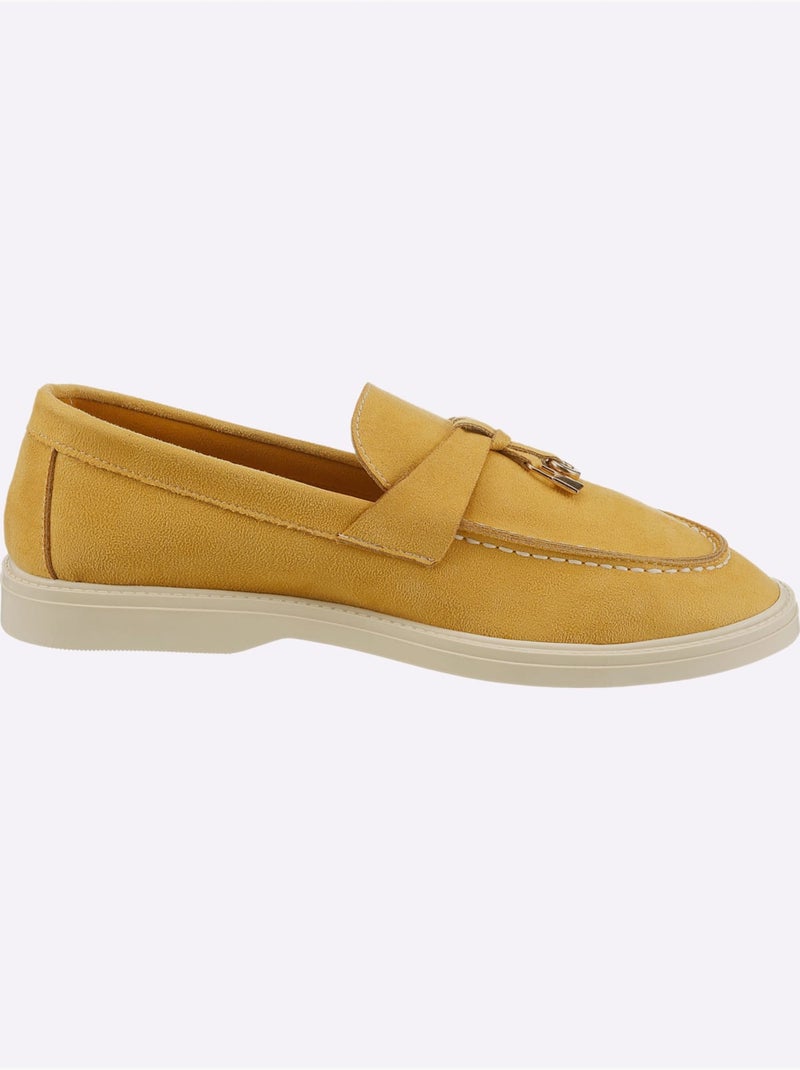 Mocassins matière synthétique - taille standard - helline Jaune - Kiabi