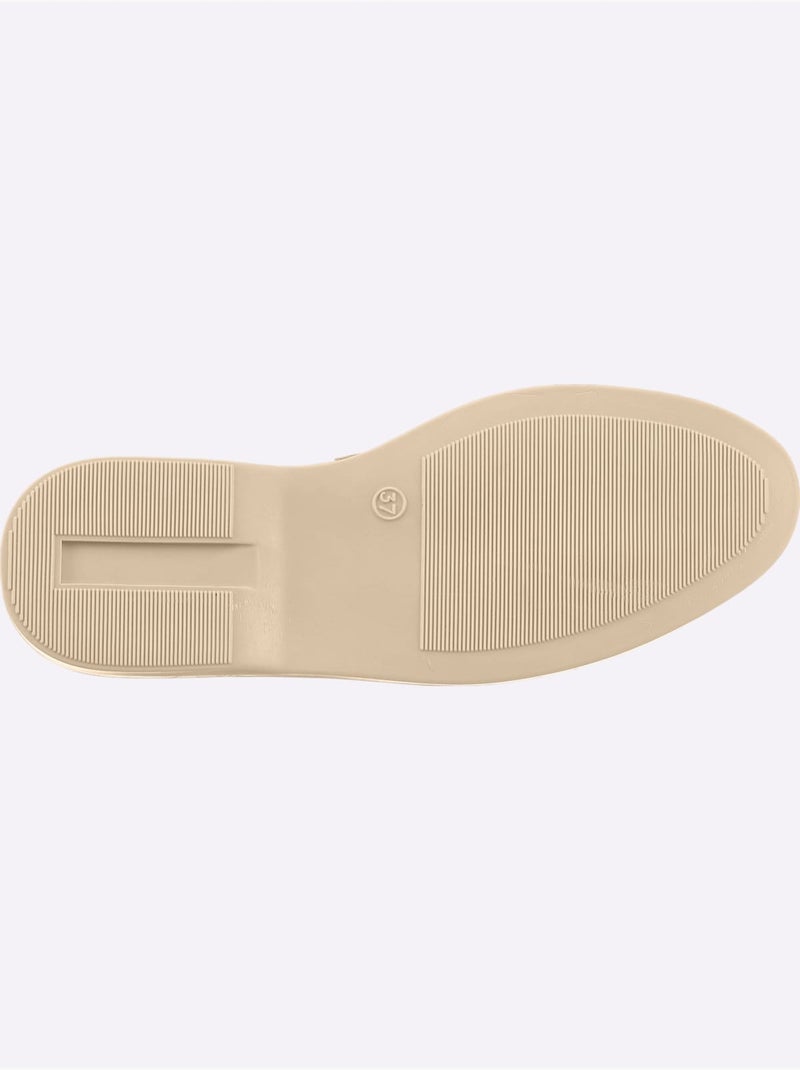 Mocassins matière synthétique - taille standard - helline Sable - Kiabi