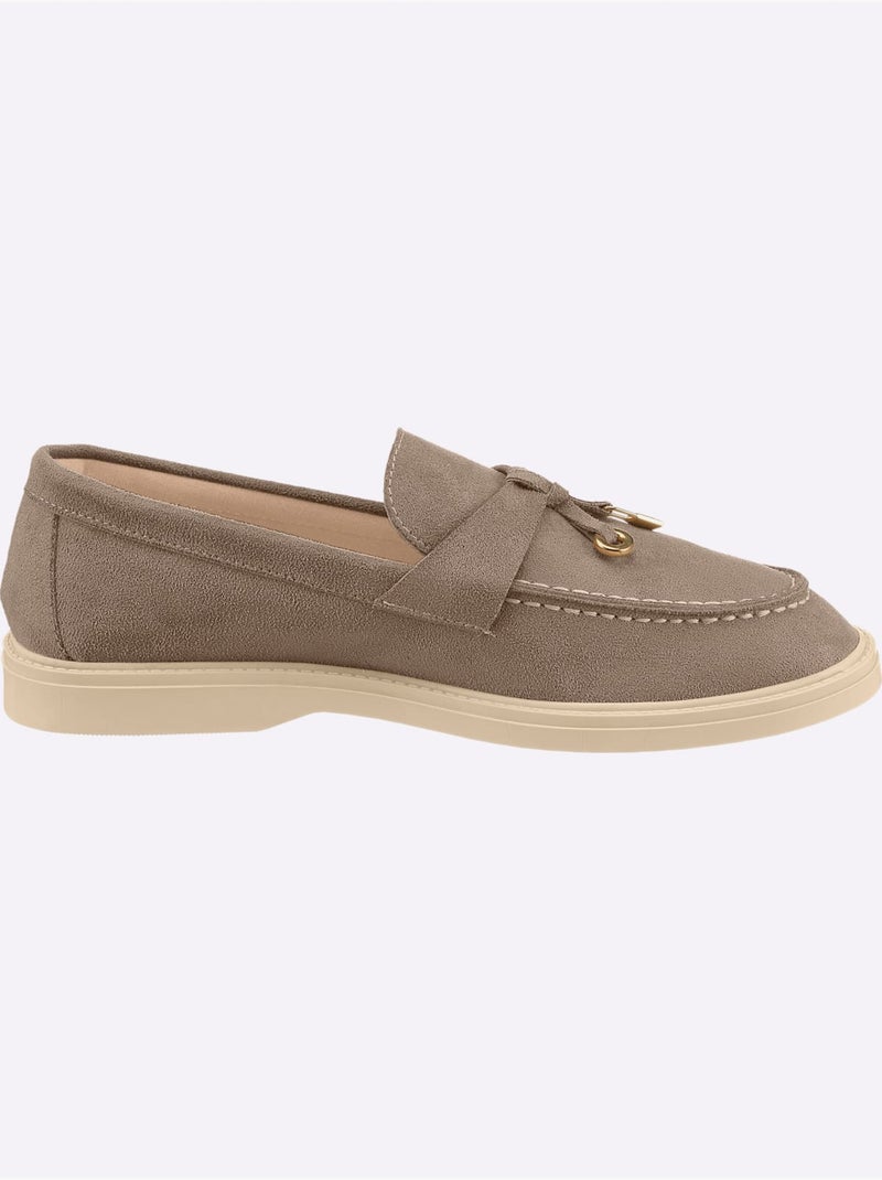 Mocassins matière synthétique - taille standard - helline Sable - Kiabi