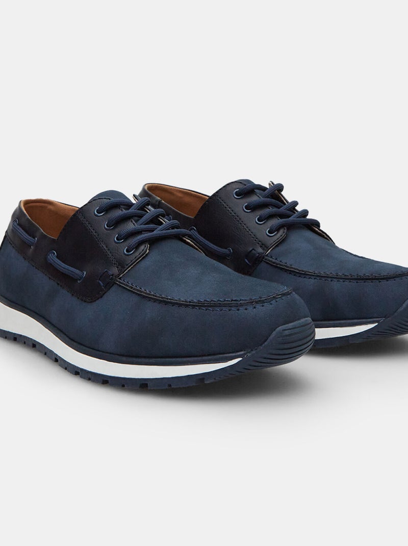 Mocassins modèle bateau BATA Bleu - Kiabi