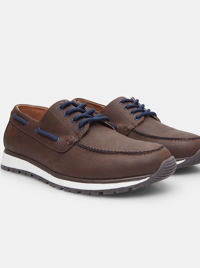 Mocassins modèle bateau BATA Marron - Kiabi