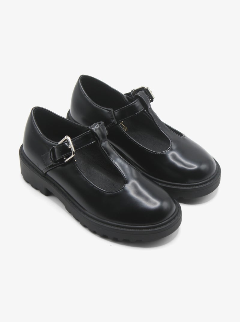 Mocassins ouverte Noir mat - Kiabi