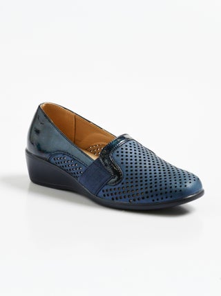 Mocassins perforés avec détails fantaisie
