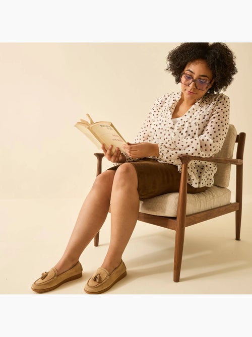 Mocassins pieds larges H - Modèle Anita - Kiabi