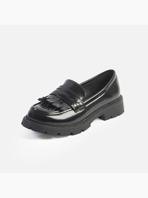 Mocassins pieds larges H - Modèle Olive - Kiabi