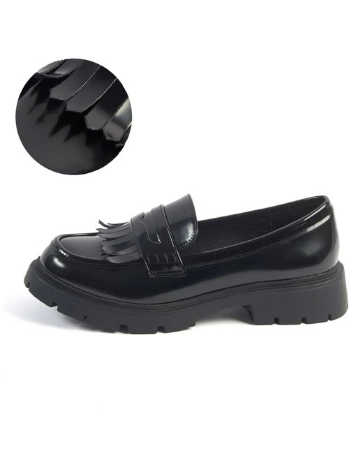 Mocassins pieds larges H - Modèle Olive - Kiabi