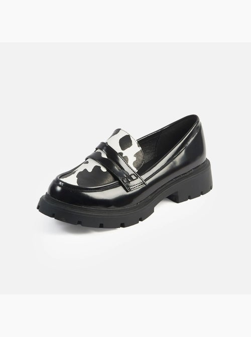 Mocassins pieds larges H - Modèle Olive - Kiabi