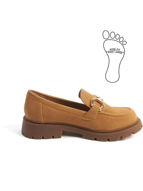 Mocassins pieds larges h - olive - Kiabi