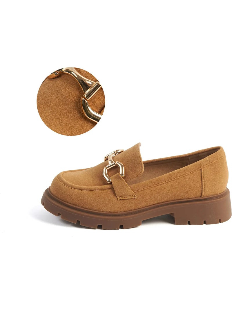 Mocassins pieds larges h - olive Beige - Kiabi