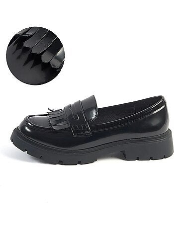 Mocassins pieds larges H - Olive