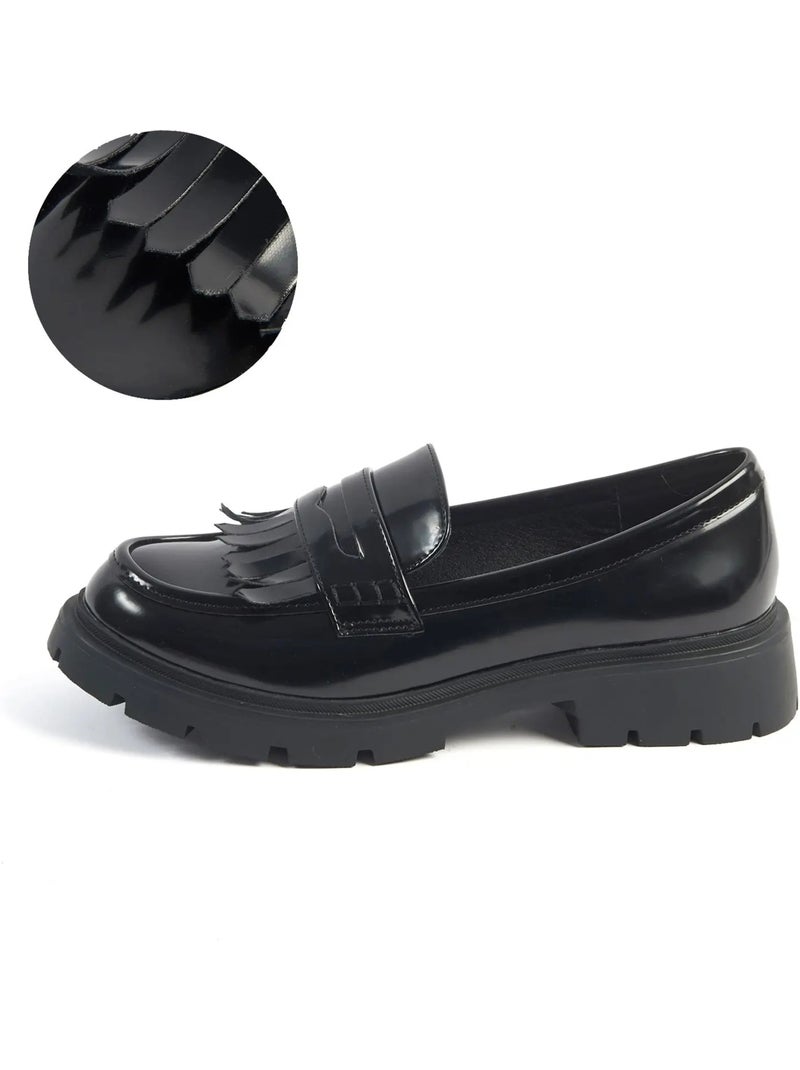 Mocassins pieds larges H - Olive Noir - Kiabi