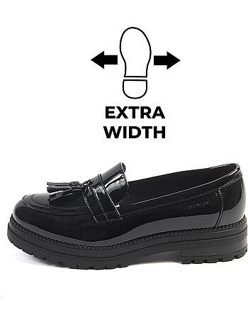 Mocassins pieds larges h - tina