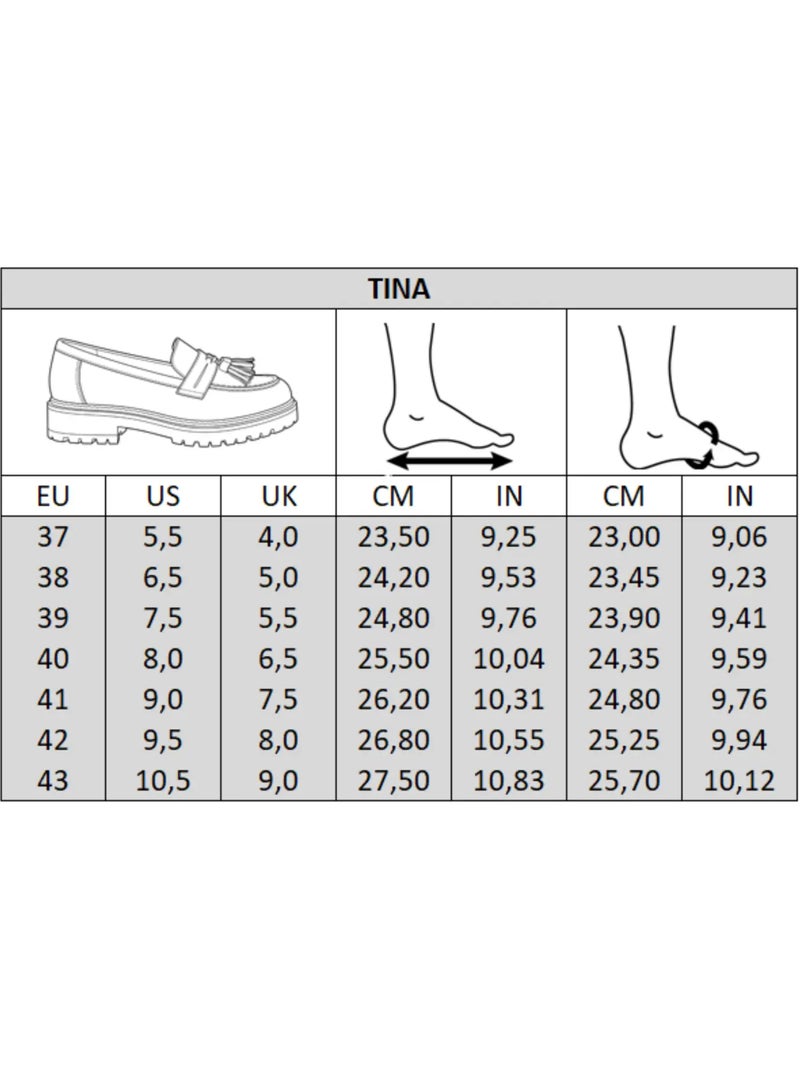 Mocassins pieds larges h - tina Noir - Kiabi