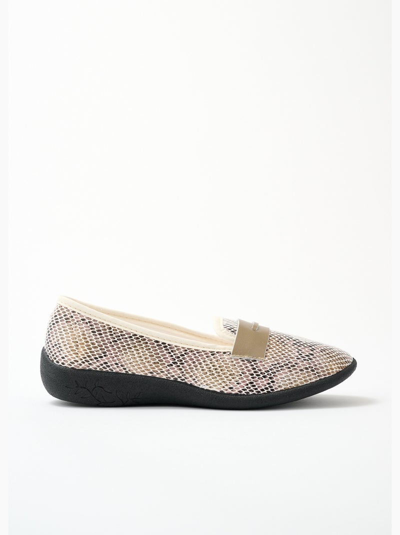 Mocassins pieds sensibles largeur confort - afibel Beige - Kiabi