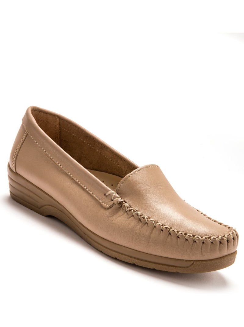 Mocassins plateau lisse - PEDICONFORT Beige - Kiabi