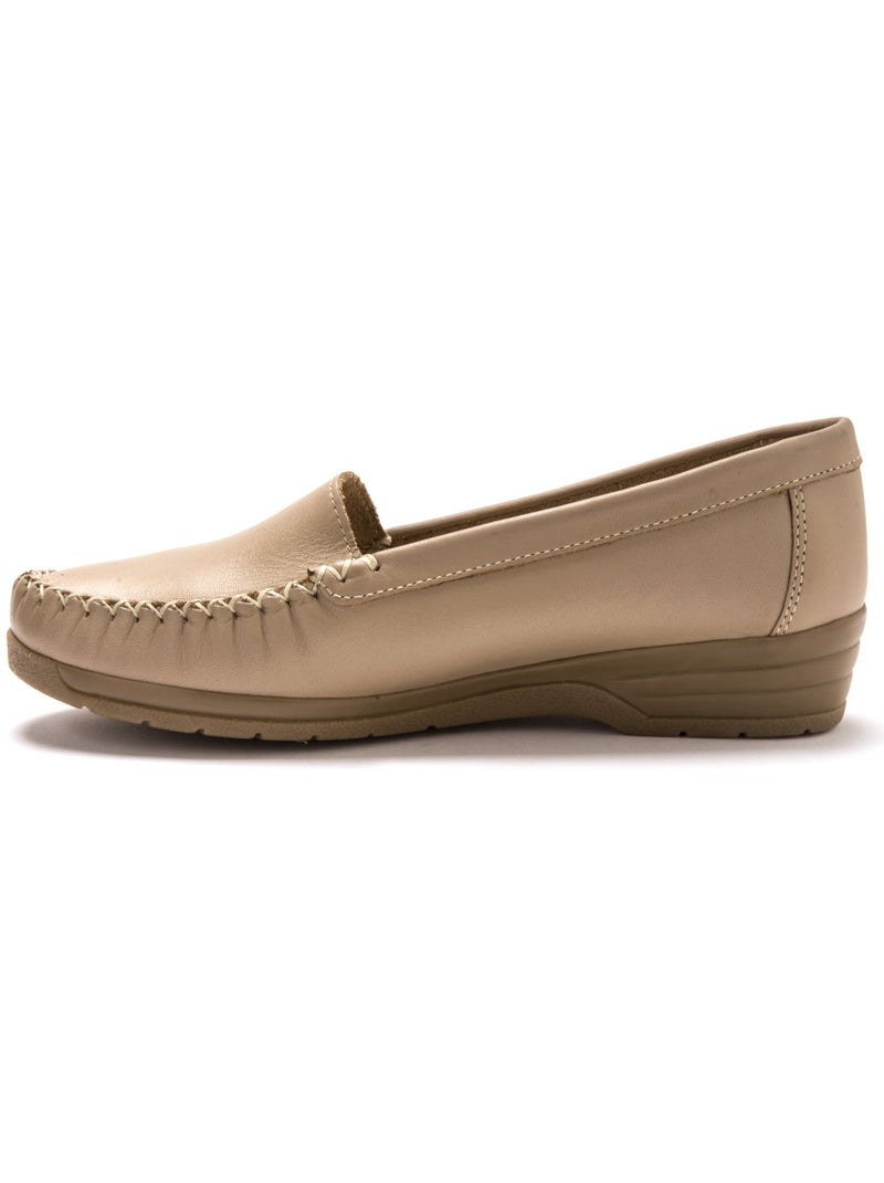 Mocassins plateau lisse - PEDICONFORT Beige - Kiabi