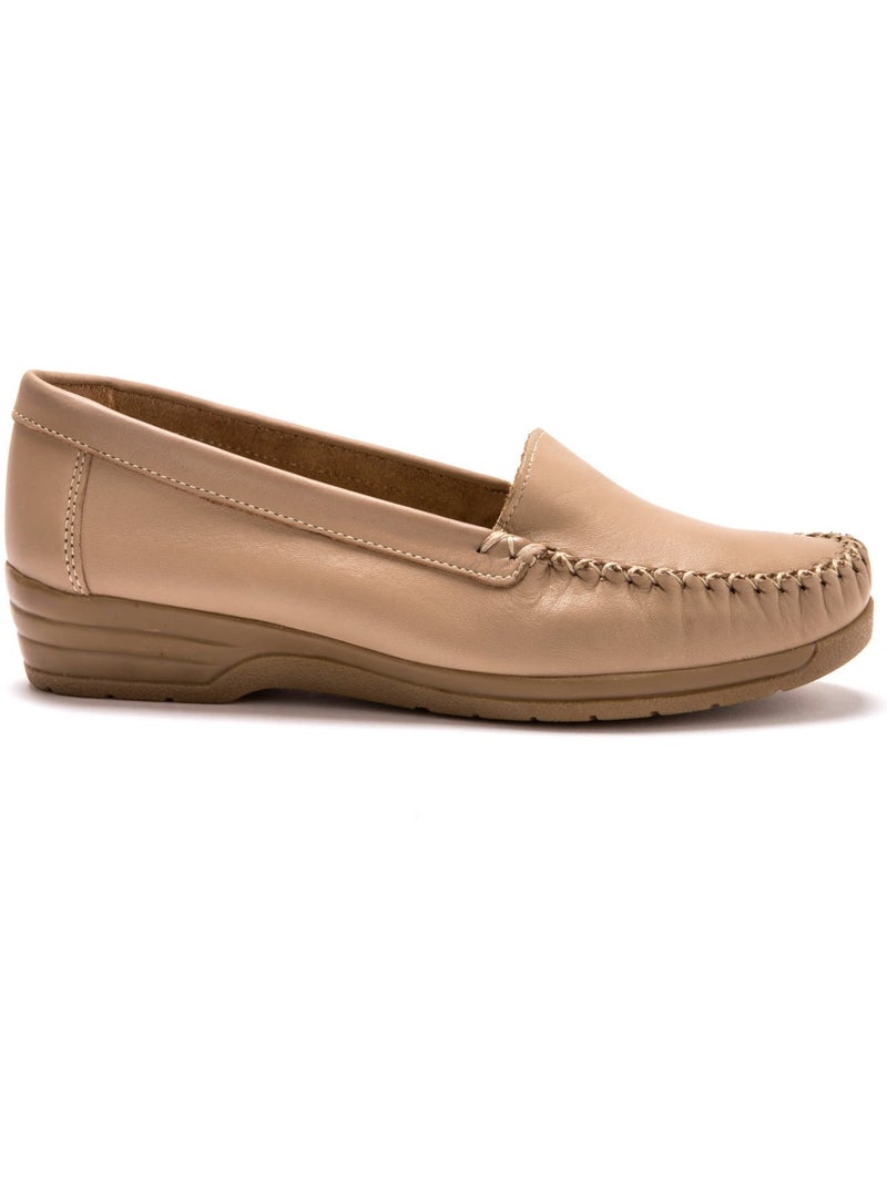 Mocassins plateau lisse - PEDICONFORT Beige - Kiabi