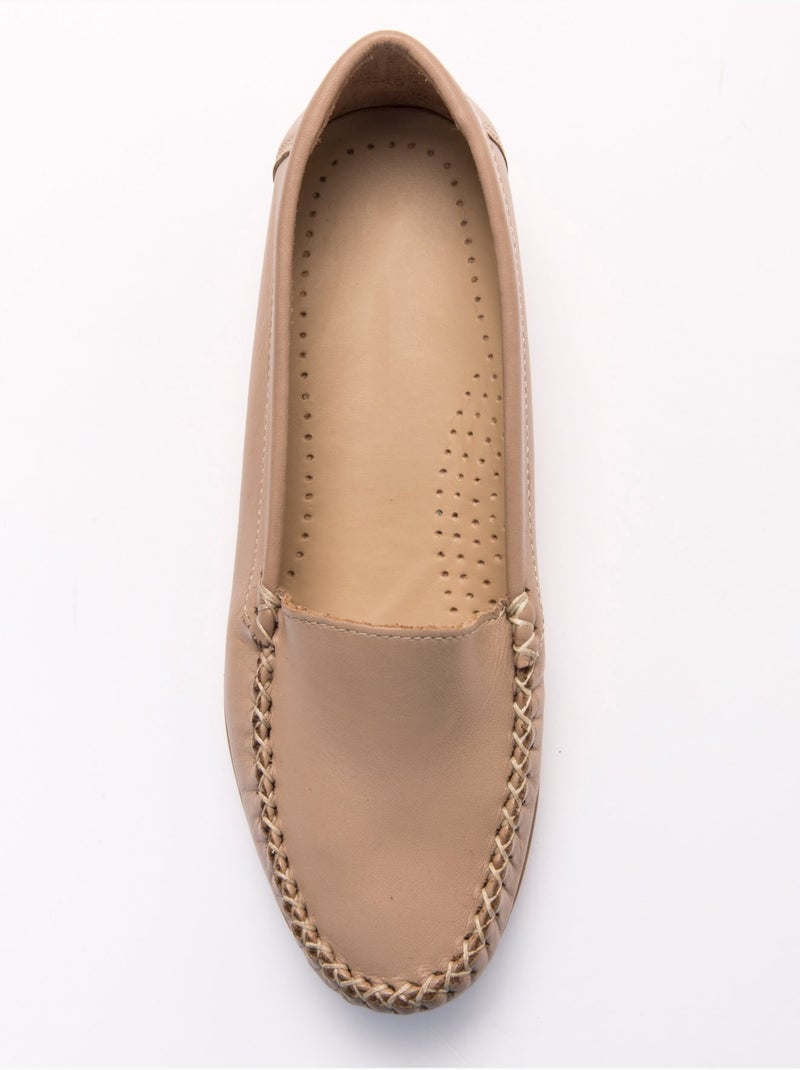 Mocassins plateau lisse - PEDICONFORT Beige - Kiabi