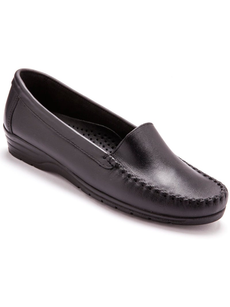 Mocassins plateau lisse - PEDICONFORT Noir Noir - Kiabi