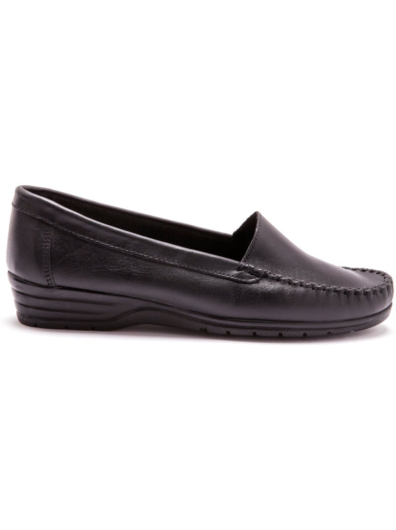 Mocassins plateau lisse - PEDICONFORT Noir Noir - Kiabi