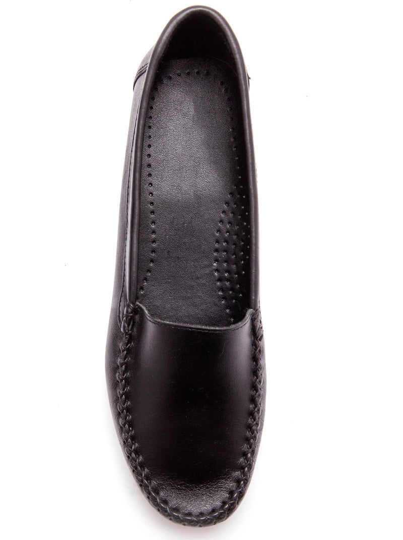 Mocassins plateau lisse - PEDICONFORT Noir Noir - Kiabi