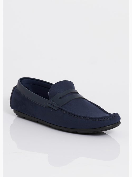 Mocassins plats en suédine et simili - AFIBEL - Kiabi