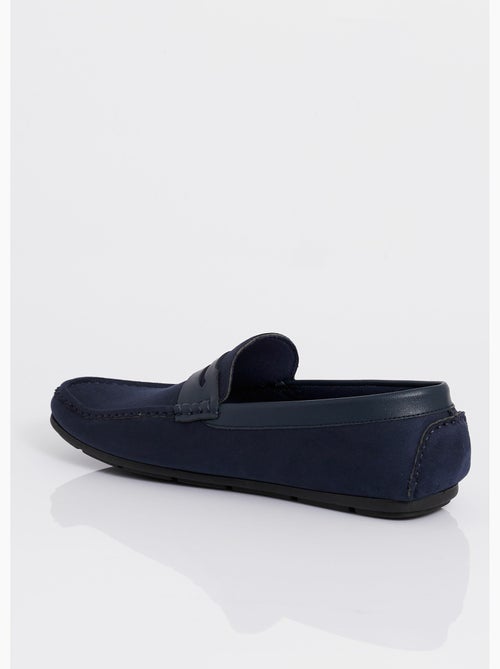 Mocassins plats en suédine et simili - AFIBEL - Kiabi