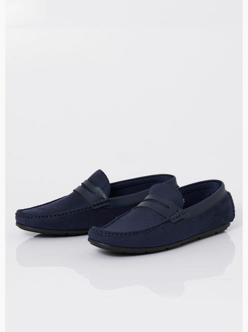 Mocassins plats en suédine et simili - AFIBEL - Kiabi