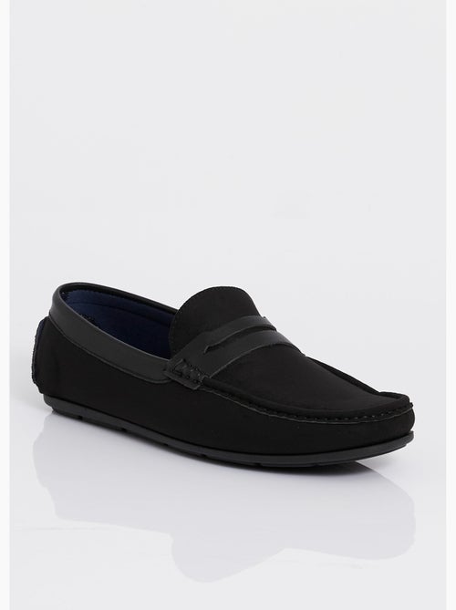 Mocassins plats en suédine et simili - AFIBEL - Kiabi