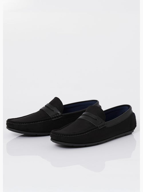 Mocassins plats en suédine et simili - AFIBEL - Kiabi