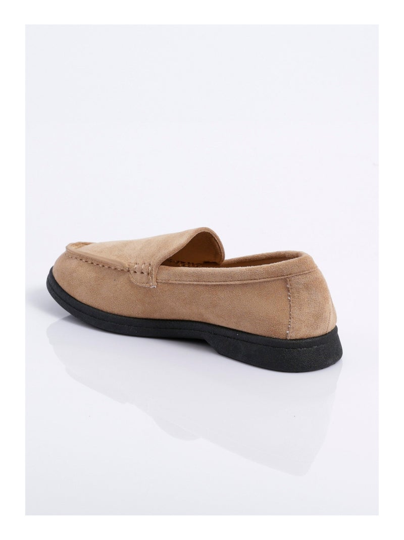 Mocassins plats essentiels en suédine - AFIBEL Beige - Kiabi