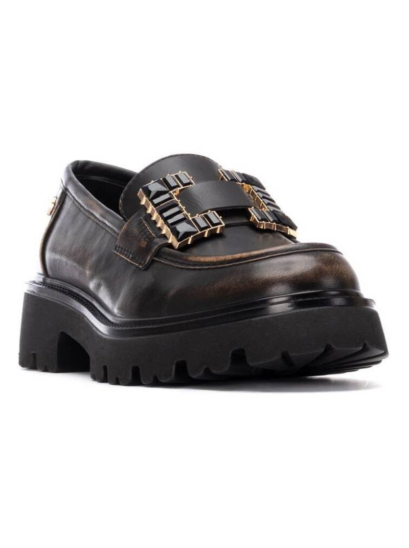 Mocassins plats femme Bronze - Kiabi