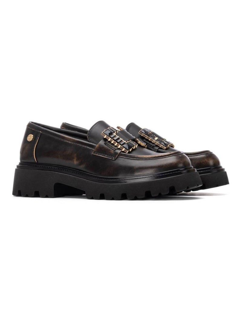 Mocassins plats femme Bronze - Kiabi