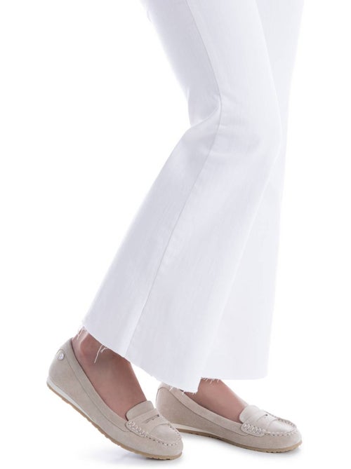 Mocassins plats femme en cuir - Kiabi Mocassins plats femme en cuir - Kiabi