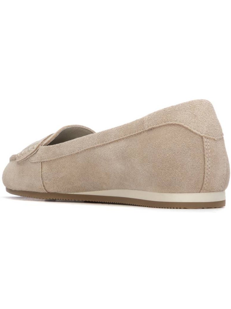 Mocassins plats femme en cuir Beige - Kiabi