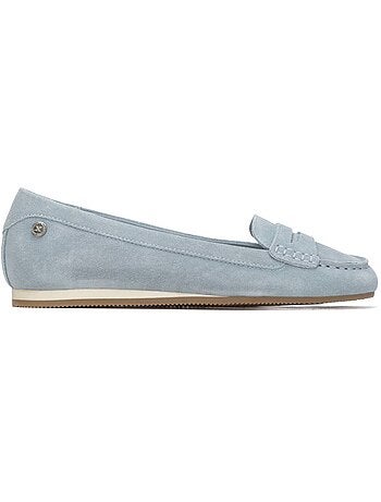 Mocassins plats femme en cuir