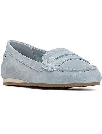 Mocassins plats femme en cuir
