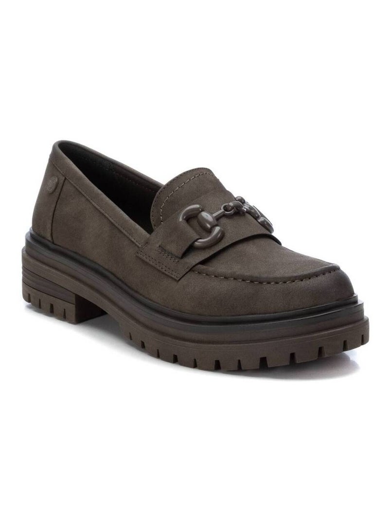 Mocassins plats femme Kaki - Kiabi