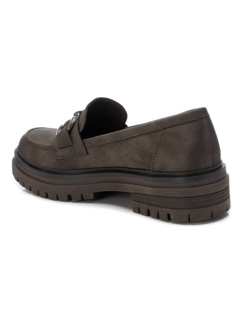 Mocassins plats femme Kaki - Kiabi