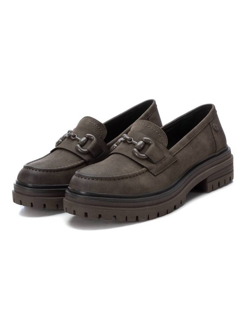Mocassins plats femme Kaki - Kiabi