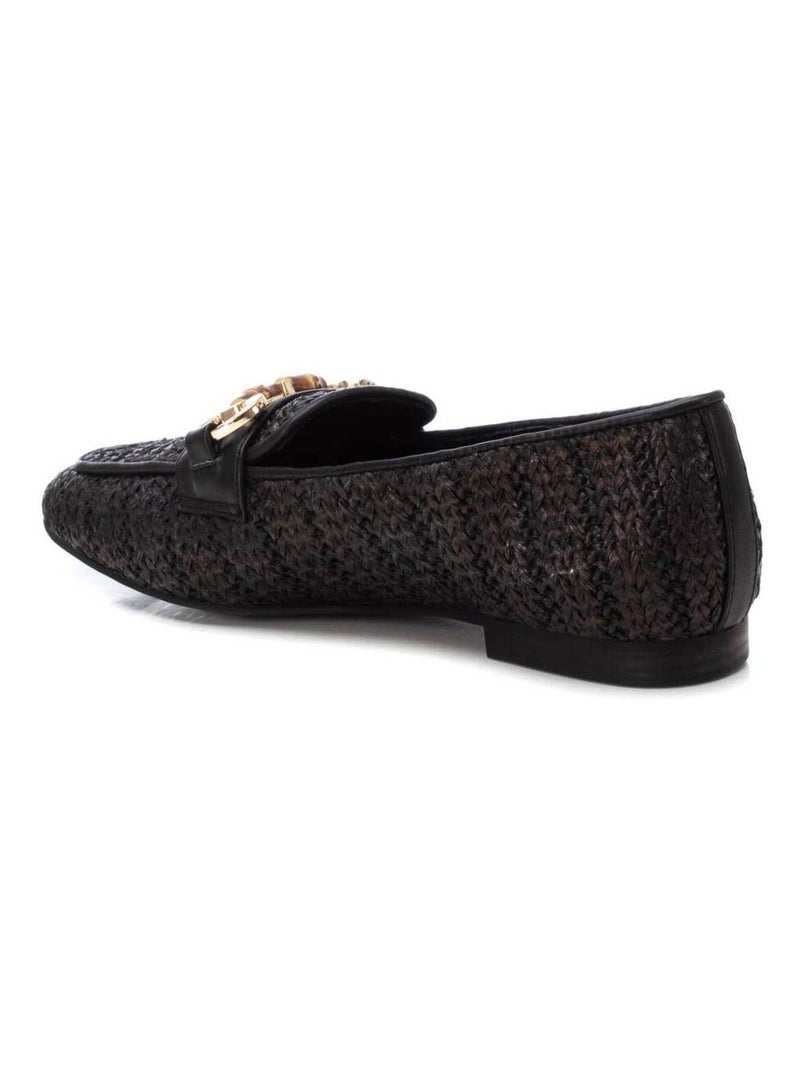 Mocassins plats femme Noir - Kiabi