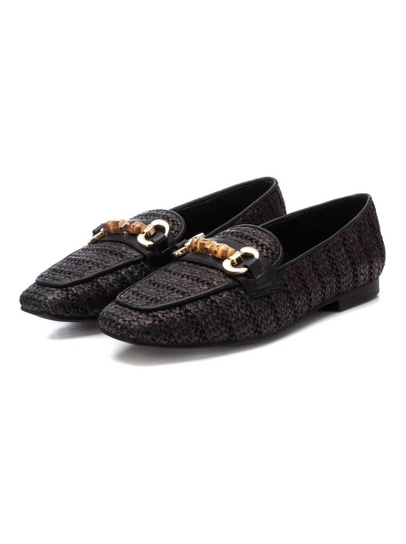 Mocassins plats femme Noir - Kiabi