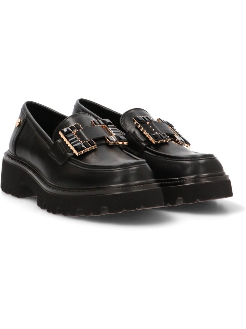 Mocassins plats femme Noir - Kiabi