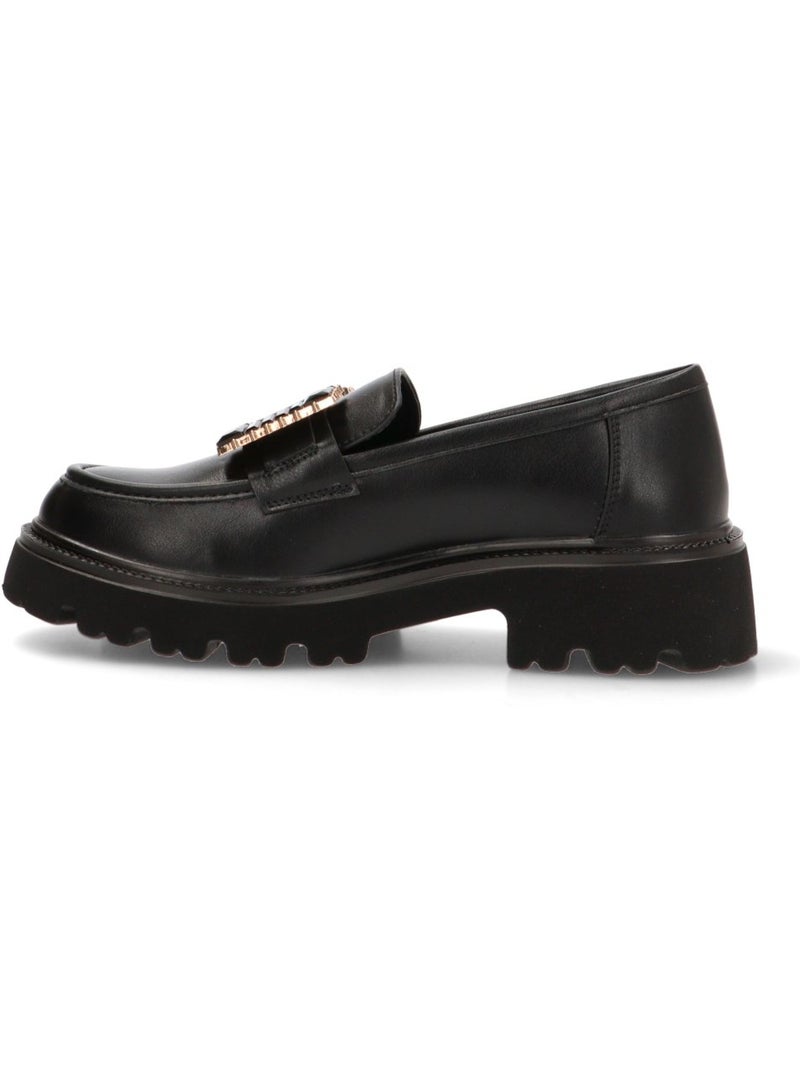 Mocassins plats femme Noir - Kiabi