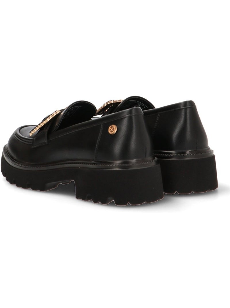 Mocassins plats femme Noir - Kiabi