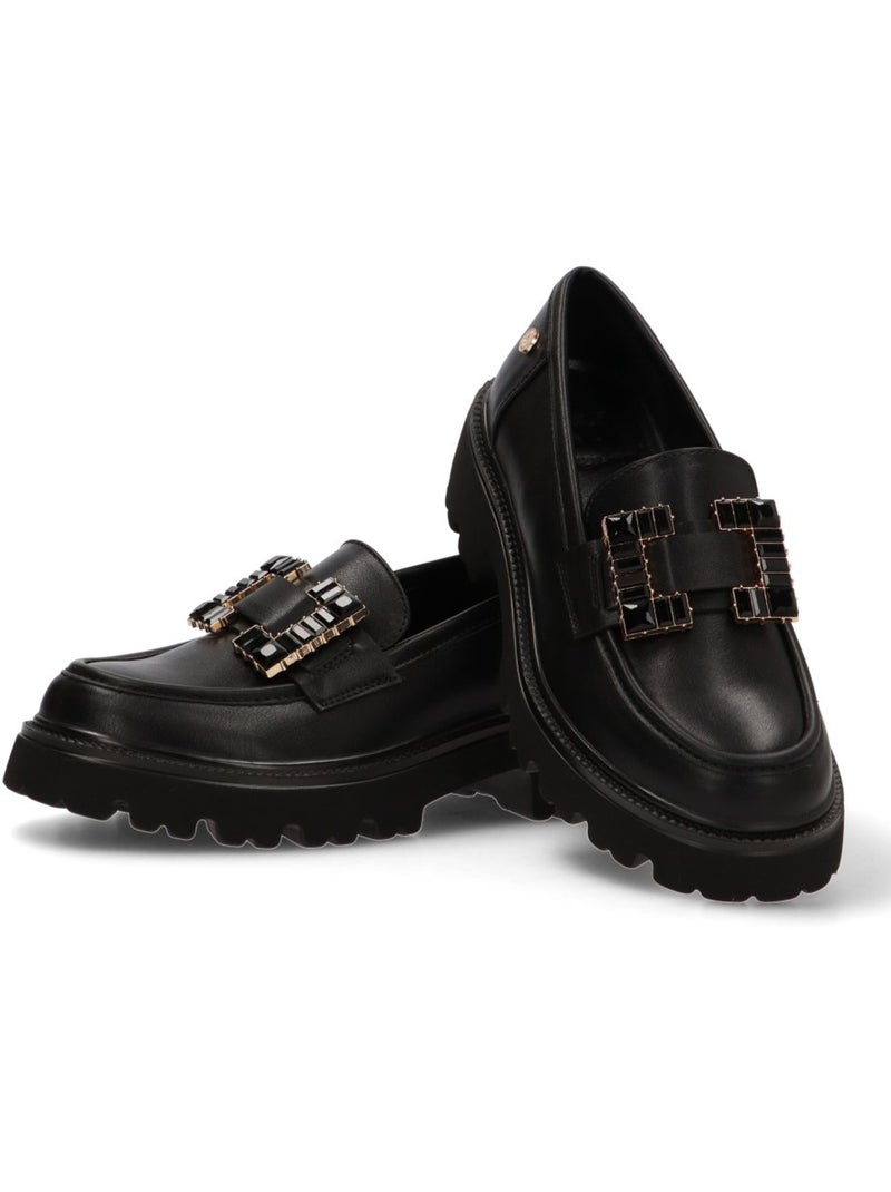 Mocassins plats femme Noir - Kiabi