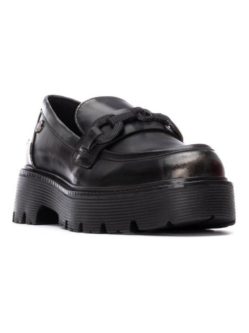 Mocassins plats femme Noir - Kiabi