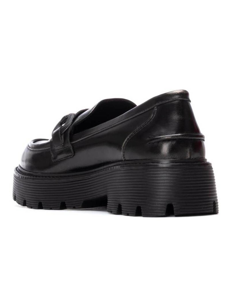 Mocassins plats femme Noir - Kiabi